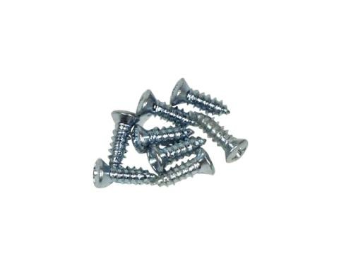 Corvette Headlight Bezel Screws, 8 Piece Set 63L, 1963