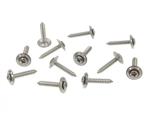 Corvette Kick Panel Screw Set, Replacement, 12 Pieces, 1965-1967