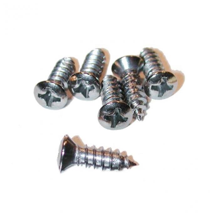 Corvette Grab Bar Trim Screw Set, 6 Pieces, 1965-1966