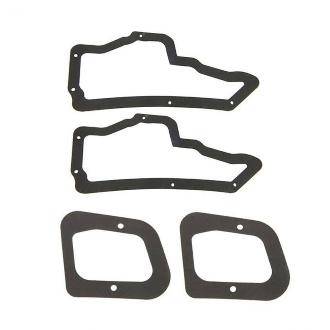 Corvette Door Access Plate Gasket, 2 Large and 2 Small, 1968-1982