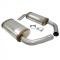 Corvette Magnaflow Mufflers, 2 1/2 Inch, Hide-Away, 1974-1978
