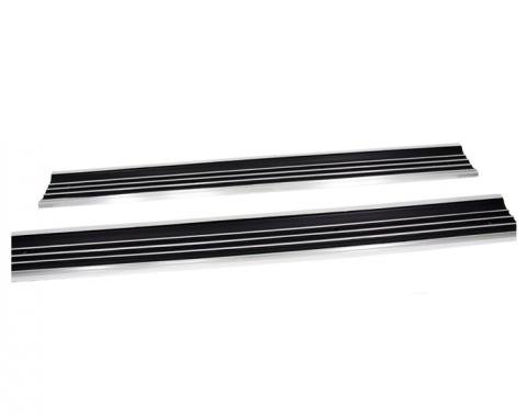 Corvette Door Sill Plates, Pair, 1968-1977