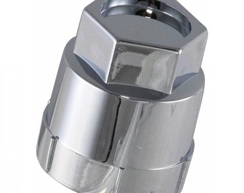 Corvette Lug Nut Cap, Factory Style, Chrome, 1984-2010