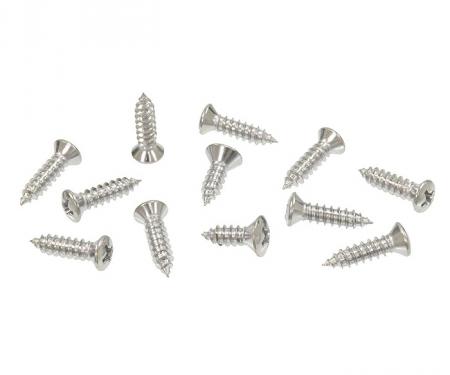 Corvette Windshield Trim Screws, Convertible, 1963-1967