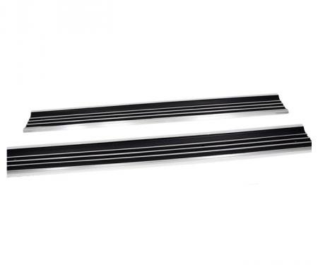 Corvette Door Sill Plates, Pair, 1968-1977