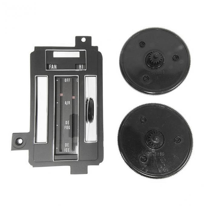 Corvette Heater/Air Conditioning Control Face Plate Repair Kit, With Air Conditioning, 1969-1971
