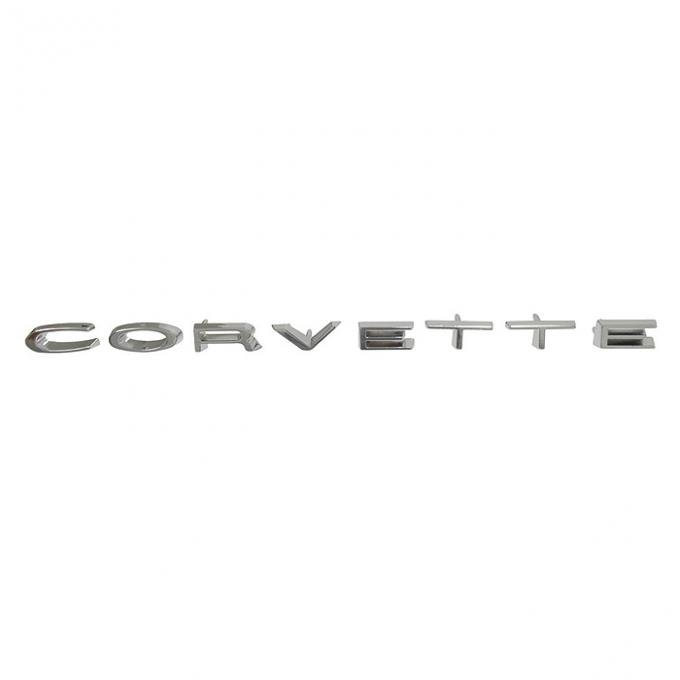 Corvette Rear Taillight Panel 'Corvette' Letters / Emblem, 1968-1973