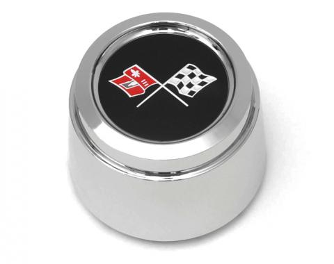 Corvette Wheel Center Cap, Chrome, With Emblem, For Cars With Aluminum Wheels, Pace Car, 1978