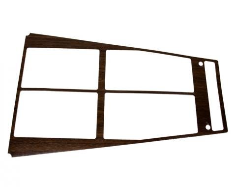 Corvette Console Wood Trim Insert, For Cars With Air Conditioning, 1972-1975