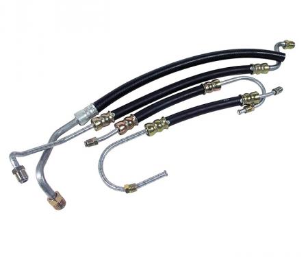 Corvette Power Steering Hose Kit, Small Block, 1963-1979