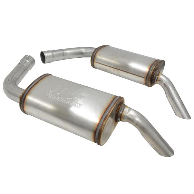 Corvette Magnaflow Mufflers, 2 1/2 Inch, Hide-Away, 1974-1978