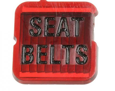 Corvette Seat Belt Warning Lens, 1968-1971