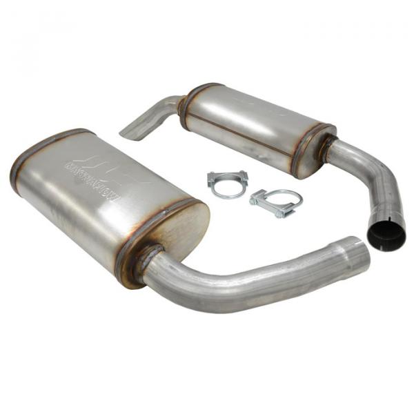 Corvette Magnaflow Mufflers, 2 1/2 Inch, HideAway, 19741978