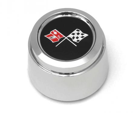 Corvette Wheel Center Cap, Chrome, With Emblem, For Cars With Aluminum Wheels, Pace Car, 1978