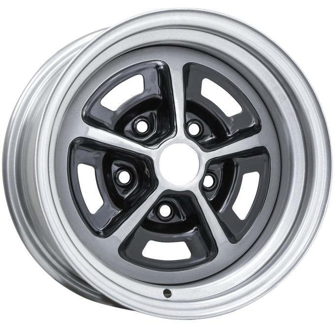 Wheel Vintiques 15x7 SS 396 Silver/Black 5x4.75" bolt 4.375" backspace 50-5734438