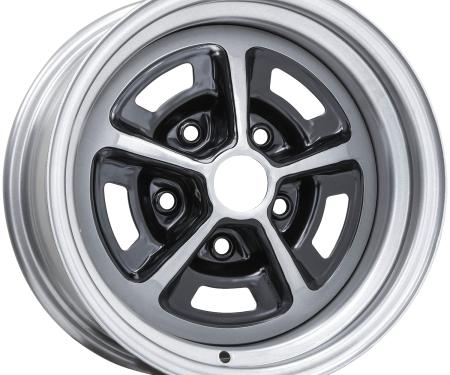 Wheel Vintiques 15x7 SS 396 Silver/Black 5x4.75" bolt 4.375" backspace 50-5734438