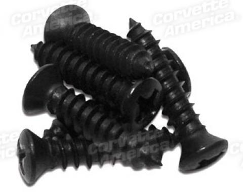 Corvette Windshield Pillar Post Screws, 6 Piece, 1984-1996