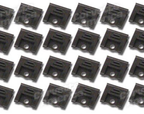 Corvette Windshield Moulding Clip Set, Coupe 24 Piece, 1964-1967