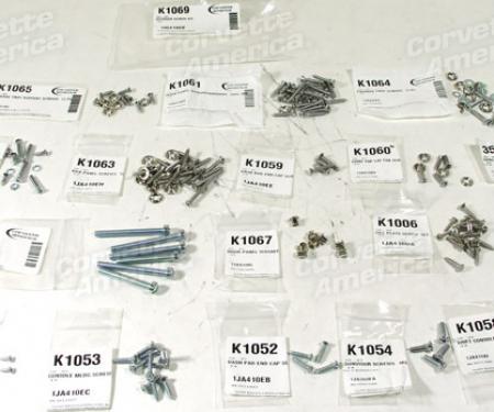 Corvette Interior Screw Kit, 1958-1960