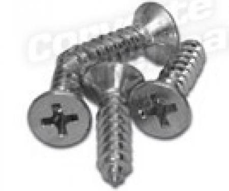 Corvette Armrest Pad Screws, 4 Piece Set, 1962-1964