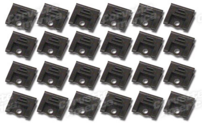 Corvette Windshield Moulding Clip Set, Coupe 24 Piece, 1964-1967