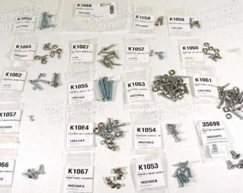 Corvette Interior Screw Kit, 1961-1962