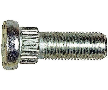 Wheel Lug Serrated Stud, Thread 7/16-20, Knurl Dia .561", Length 1-3/8", Shoulder Length 5/16"