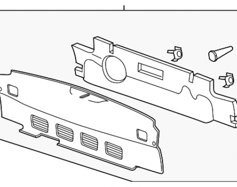 Corvette Rear Panel Trim, 2014-2019