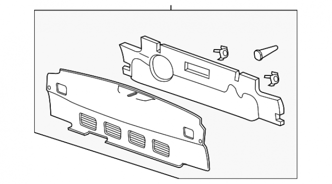 Corvette Rear Panel Trim, 2014-2019