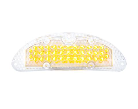 United Pacific 48 LED Parking Light, Amber LED & Clear Lens For 1955 Chevy Passenger Car CPL5531C