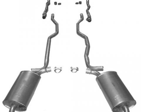 Corvette Exhaust System, 2" Separate Secondary Pipe and Muffler, 1963