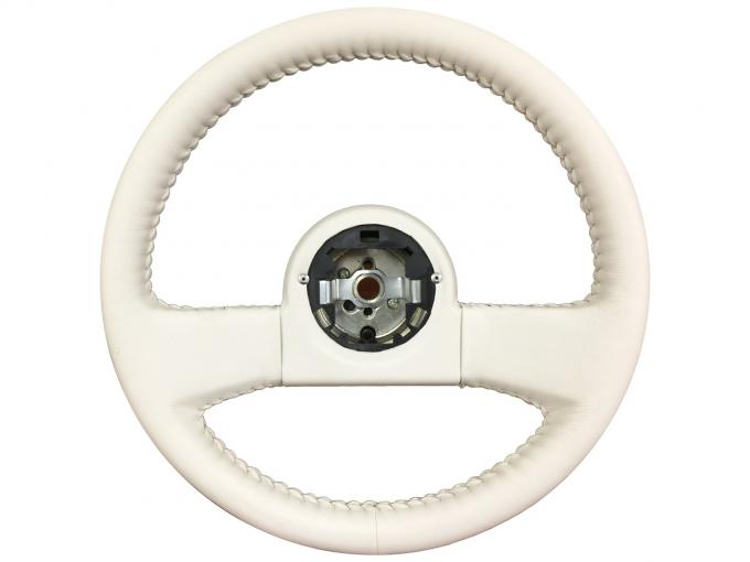 Auto Pro USA 1988 Chevrolet Corvette VSW Steering Wheel OE Series, White Leather, 14 in. Diameter ST1029WHT