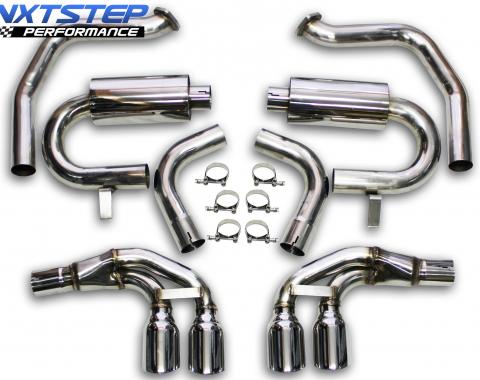 Auto Pro USA 1997-2004 Chevrolet Corvette NXT Step Performance Exhaust System, 3.5 in. Double Wall Design, 50 State Legal / California Emissions Compliant EX1002