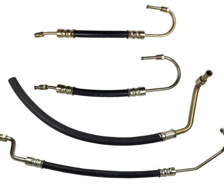 Auto Pro USA 1963-1979 Chevrolet Corvette Power Steering Cylinder Hose Kit, Incl. Valve To Cylinder Big Loop/Valve To Cylinder Small Loop Extension/Return Hose/Small Block Pressure Hose PSHKIT1