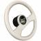 Auto Pro USA 1988 Chevrolet Corvette VSW Steering Wheel OE Series, White Leather, 14 in. Diameter ST1029WHT