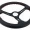 Auto Pro USA VSW S6 Sport Leather Steering Wheel ST3586BLK-RED