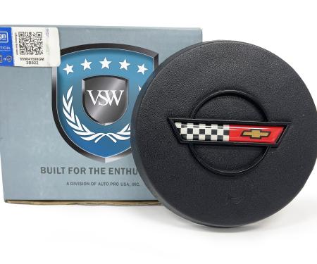 Auto Pro USA 1984-1985 Chevrolet Corvette VSW Steering Wheel OE Series Horn Cap, OE Number 9769808/9768586 STB1011