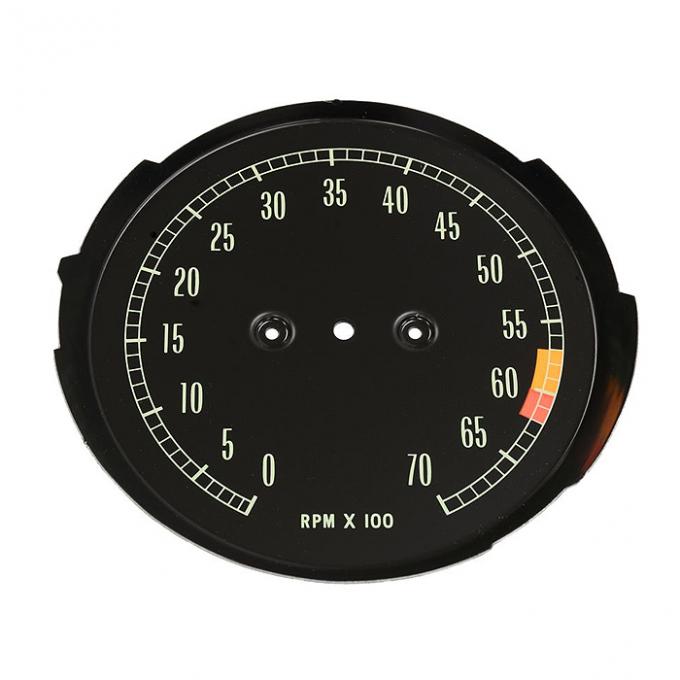 Corvette Tach Face, Mid Horsepower, 1965-1967