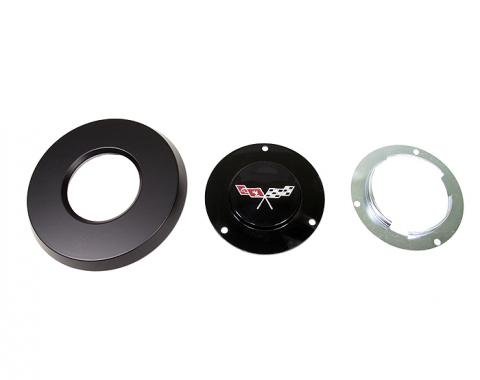 Corvette Horn Button Emblem Kit with Emblem, 1977-1979