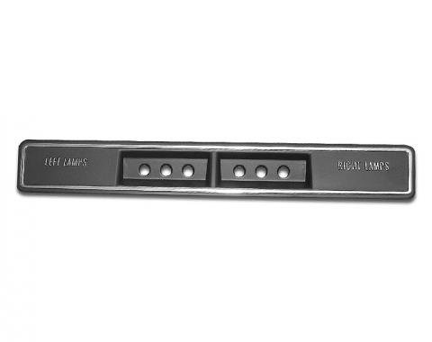 Corvette Fiber Optics Console Trim Plate, 1969-1971