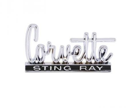 Corvette Glove Box Door Emblem, 1966-1967