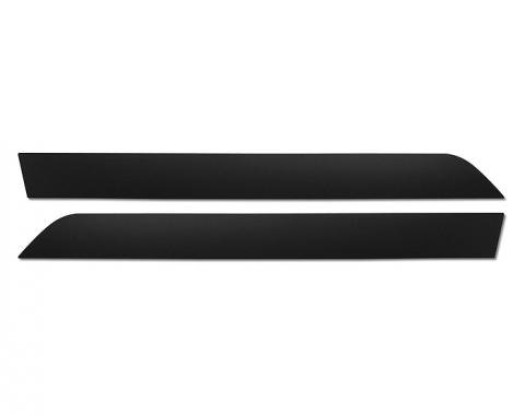 Corvette Door Panel Molding Inserts, Black, For Deluxe Door Panels, 1977