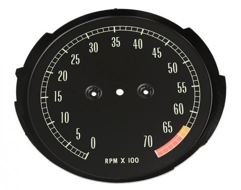 Corvette Tach Face, High Horsepower, 1965-1967