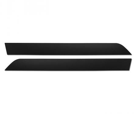 Corvette Door Panel Molding Inserts, Black, For Deluxe Door Panels, 1977