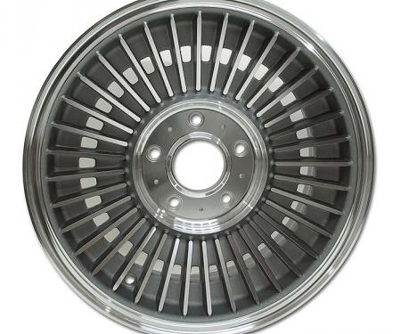 Corvette Direct-Bolt Knock-Off Wheel, Dark Face Replica, 1965-1966