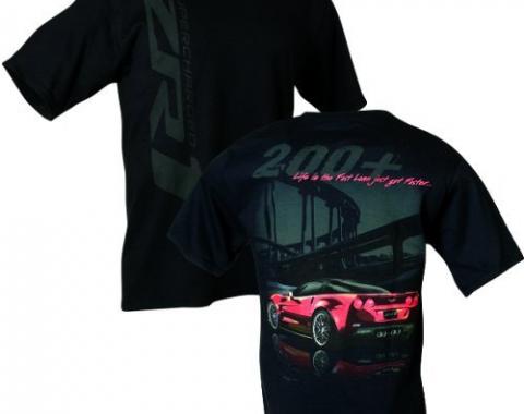 Corvette T-Shirt, Men's, Corvette ZR1 Fast Lane With Red Car