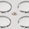 American Car Craft 1997-2004 C5/Z06 Corvette - Taillight Trim Rings 4Pc, Polished Finish 032053