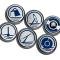 American Car Craft 1997-2004 C5 Corvette - Executive Series Fluid Cap Covers 6Pc, Manual Trans, Choose Color 033079