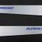 American Car Craft 2005-2013 C6 Corvette - Door Guards with SUPERCHARGED Inlay 2Pc, Brushed Stainless, Choose Color 041057