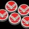 American Car Craft 2016-2019 C7 Grand Sport Corvette - Fluid Cap Cover Set with Crossed Flags & Grand Sport, Choose Color/Transmission 053098